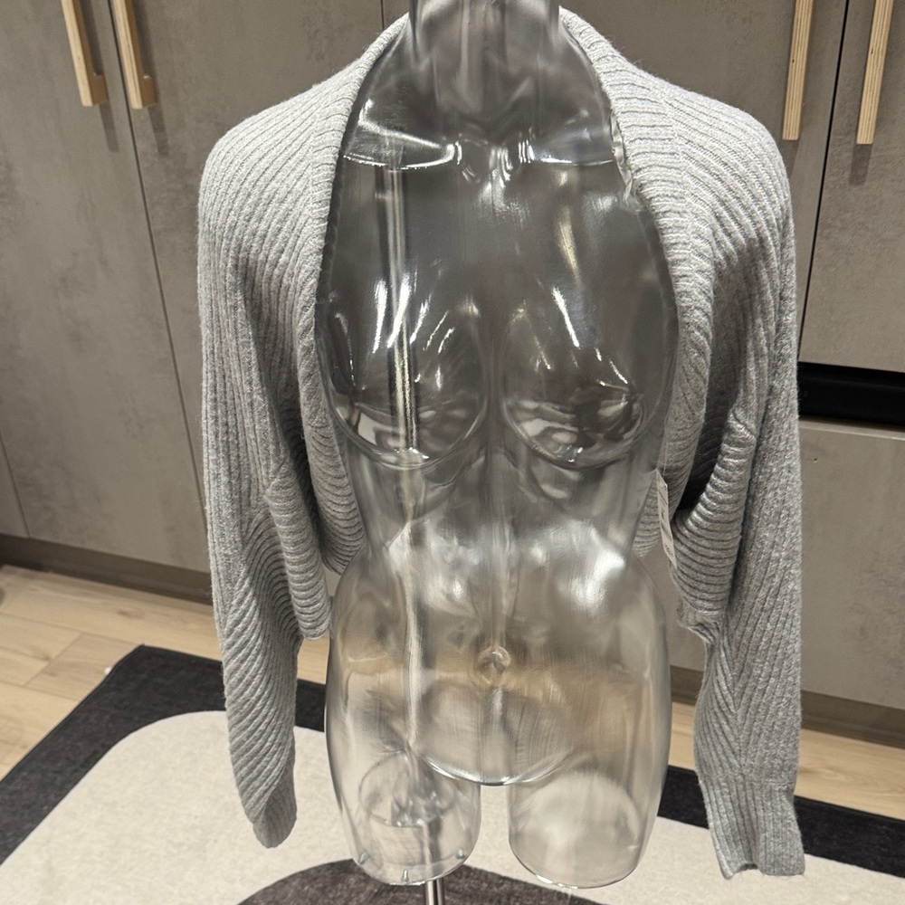 Ardene Gray Ribbed Cardigan